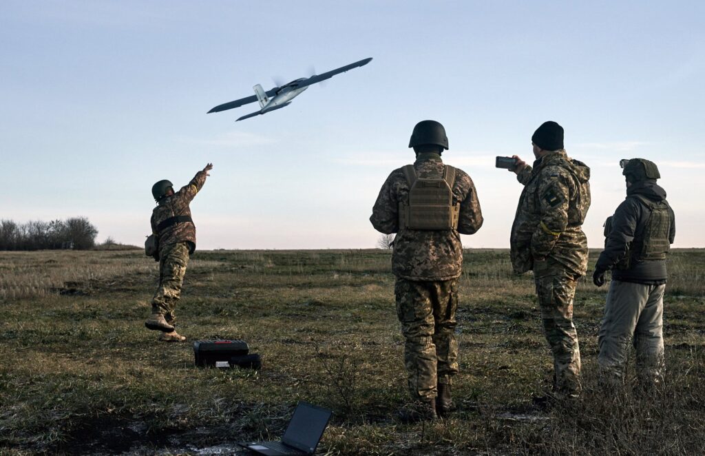 Drone russe perdant son signal à cause de la Panne de Starlink en Russie.