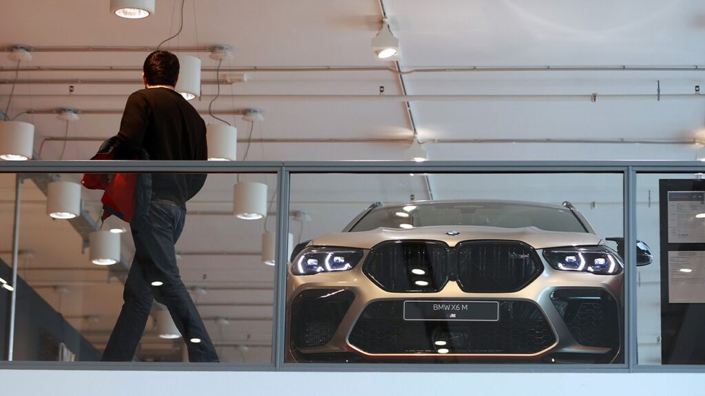 Façade du siège social où a été annoncé le BMW Vereinigte Staaten rappel à Woodcliff Lake.