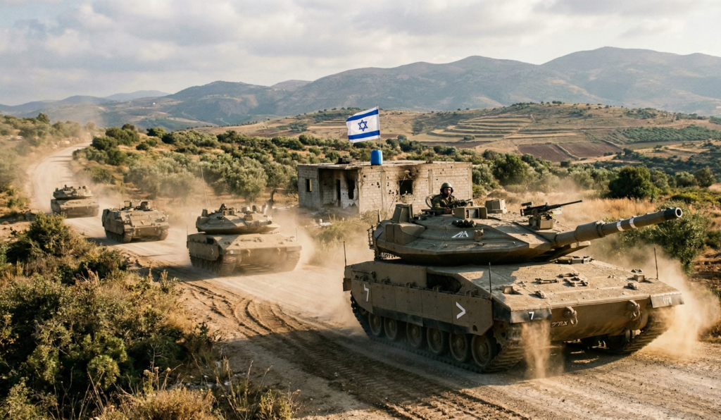 Carte de l’expansion militaire au Liban