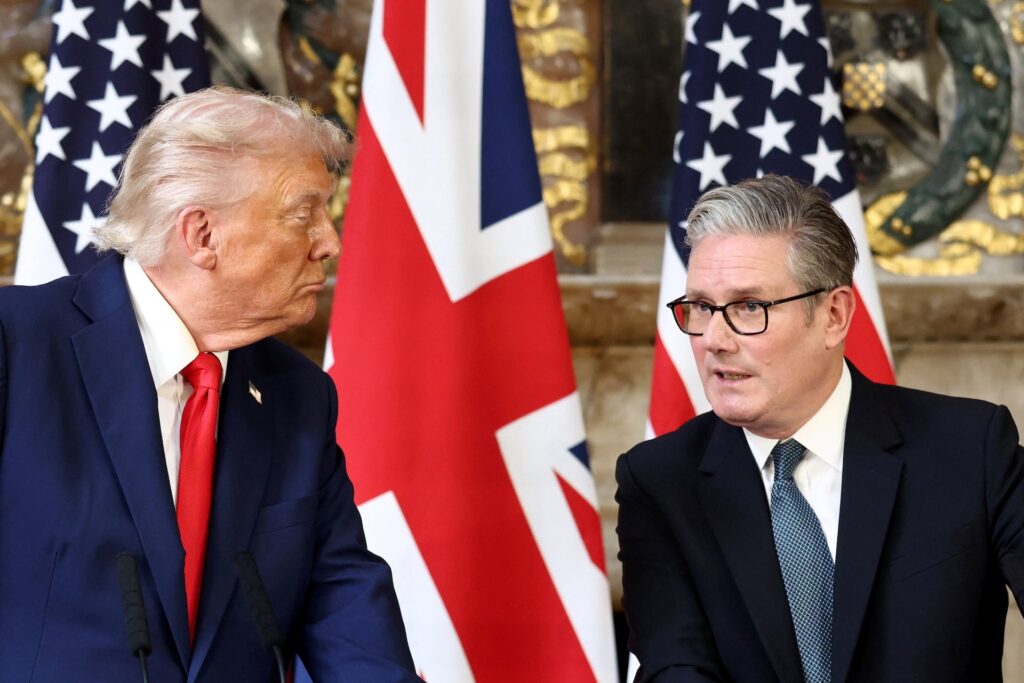 Discussion sur la coopération militaire UK US entre Starmer et Trump