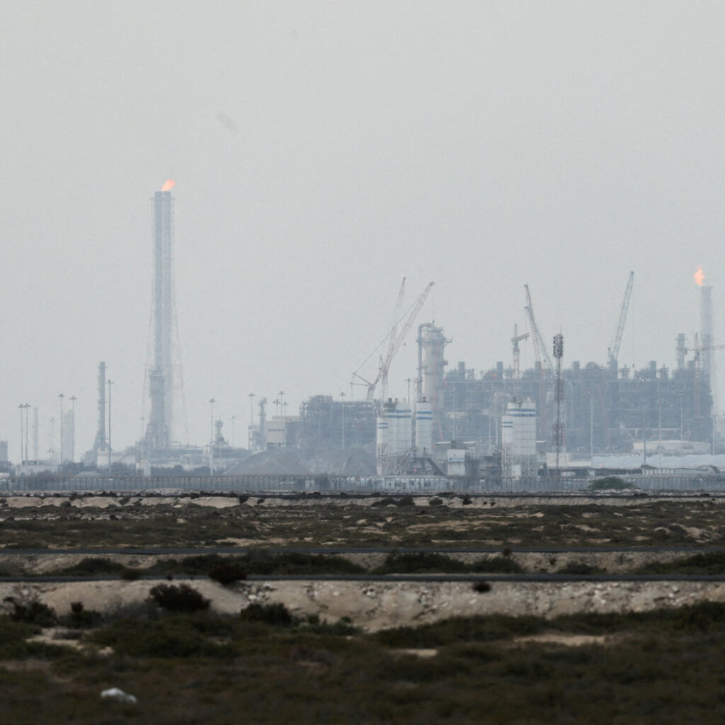 Vue aérienne de Ras Laffan après attaque iranienne contre le Qatar