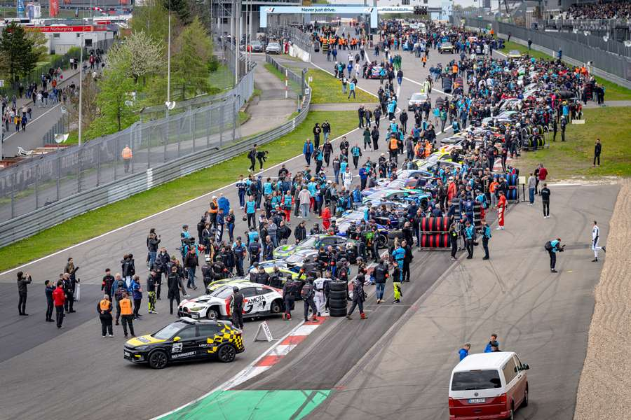 Section de la piste après l'accident au Nürburgring