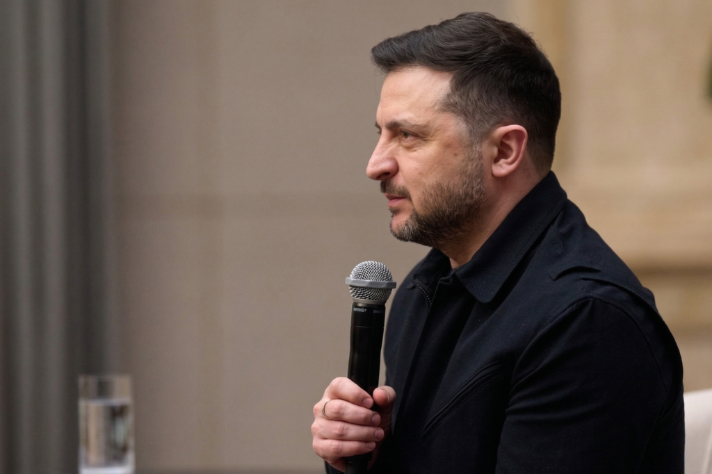 Le président ukrainien Zelensky évoquant l'Oléoduc Druzhba