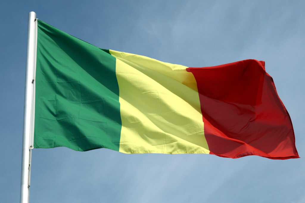 Population manifestant au Mali