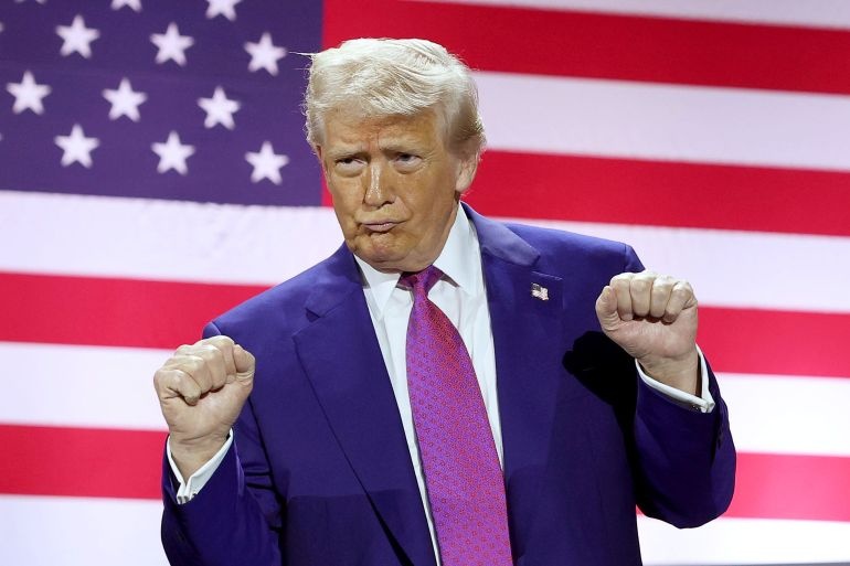 Donald Trump évoquant sa venue au Sommet du G7 en France