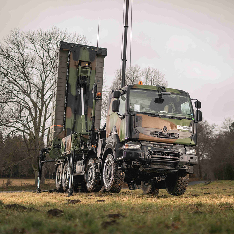 Radar du système SAMP/T NG en opération