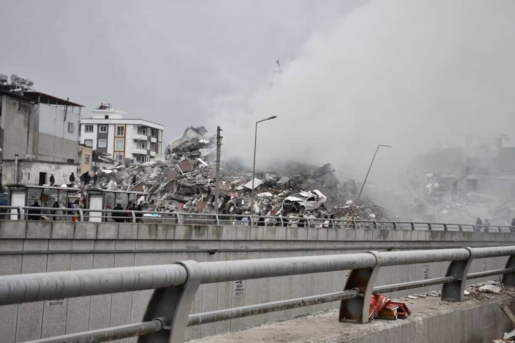 Ruines après le séisme à La Guaira Venezuela