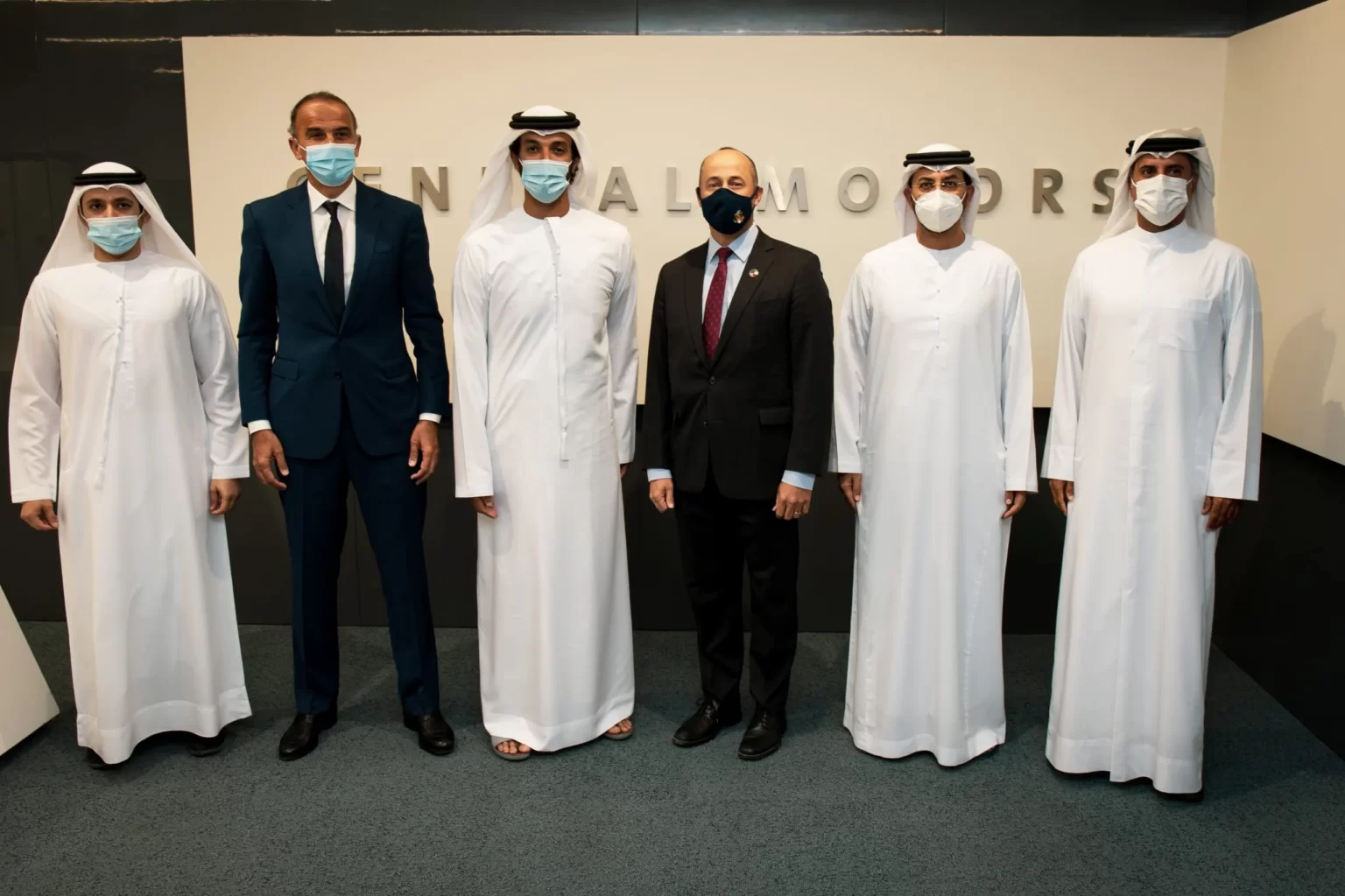 Coopération éco Abu Dhabi-Paris : Abdulla bin Touq Al Marri General Motors welcomed H.E. Abdulla Bin Touq Al Marri UAE Minister of Economy and his team to headquarters in Dubai scaled 1