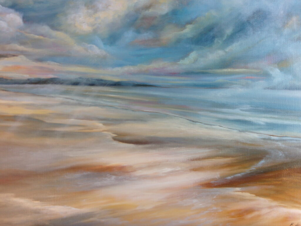 Alegria Diosalva - L'artiste qui peint des eaux calmes qui nous emportent