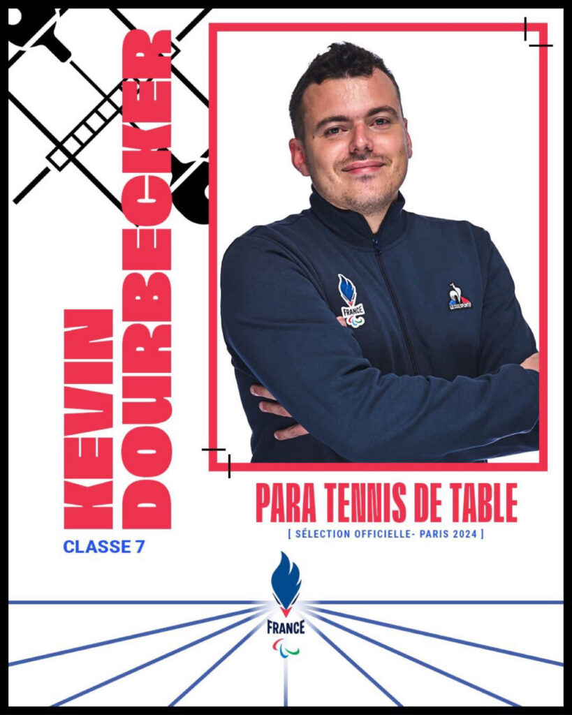 Kevin Dourbecker va disputer ses troisièmes Jeux Paralympiques dans la catégorie tennis de table - ©France Olympique