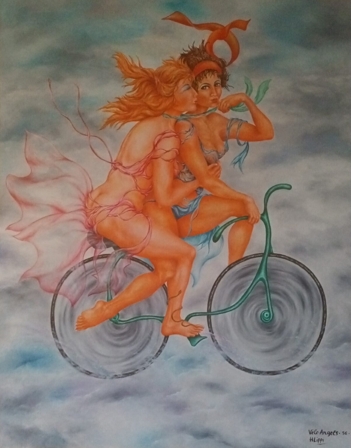 Les Vélos Angels' d'Hélène Lippi ont enchanté la rédaction du Parisien Matin de par leurs couleurs oniriques et l'effet flottement présent chez chaque personnage.