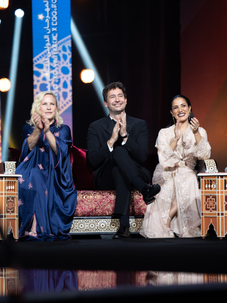 De gauche à droite: Patricia Arquette, Santiago Mitre, et Nadia Kounda. 
©Assaoud