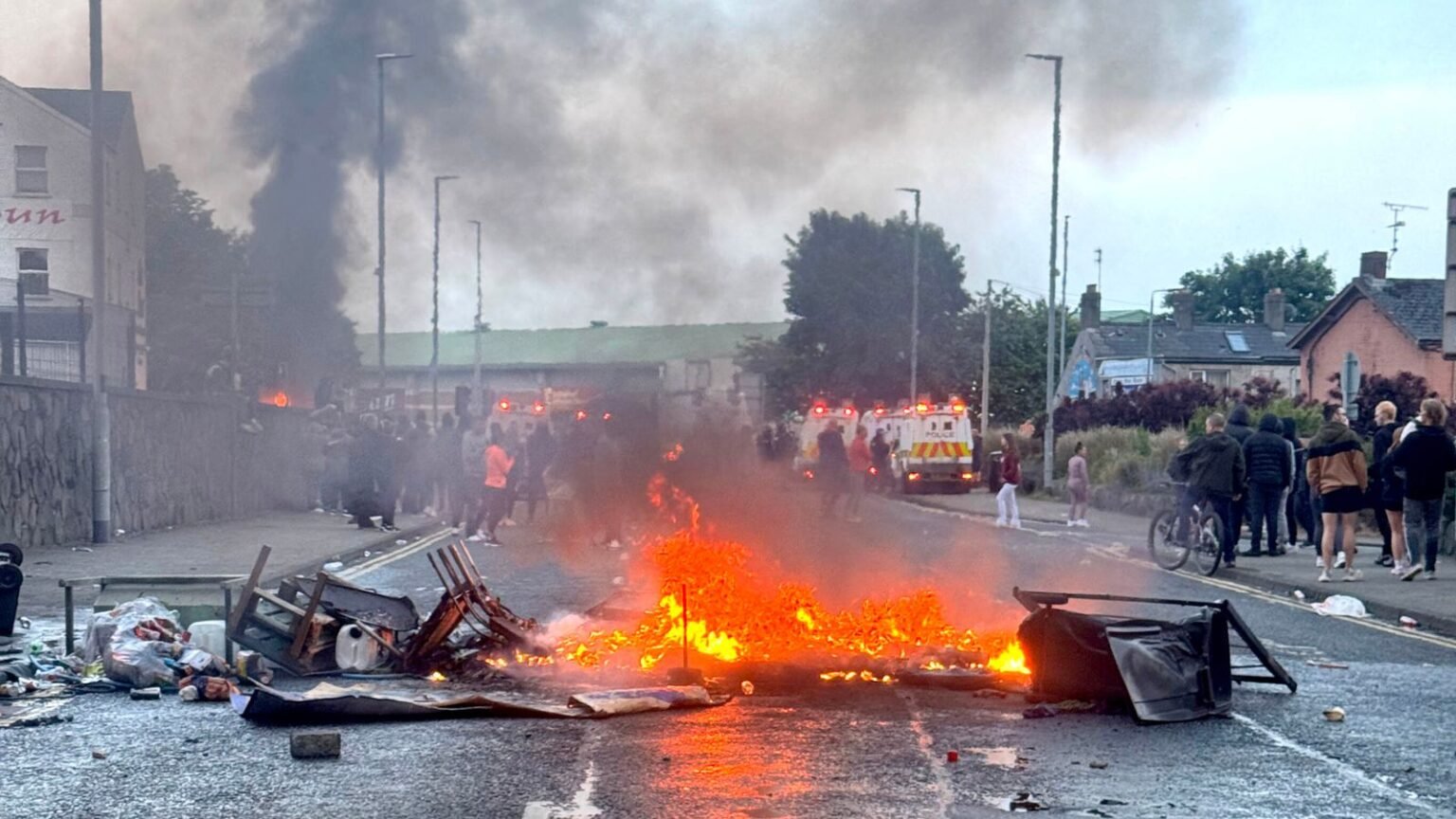 Des images de Ballymena, en Irlande du Nord pourraient vous glacer le sang.