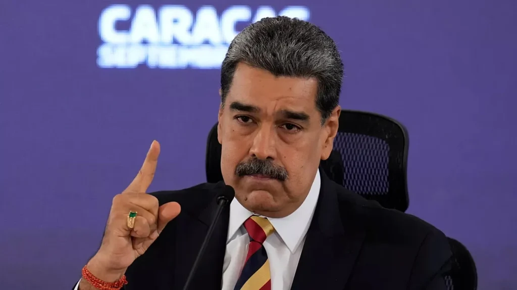 Une “crise vénézuélienne” que la Maison Blanche compte régler Le président vénézuélien Maduro résiste aux pressions américaines. ©Ariana Cubillos / AP