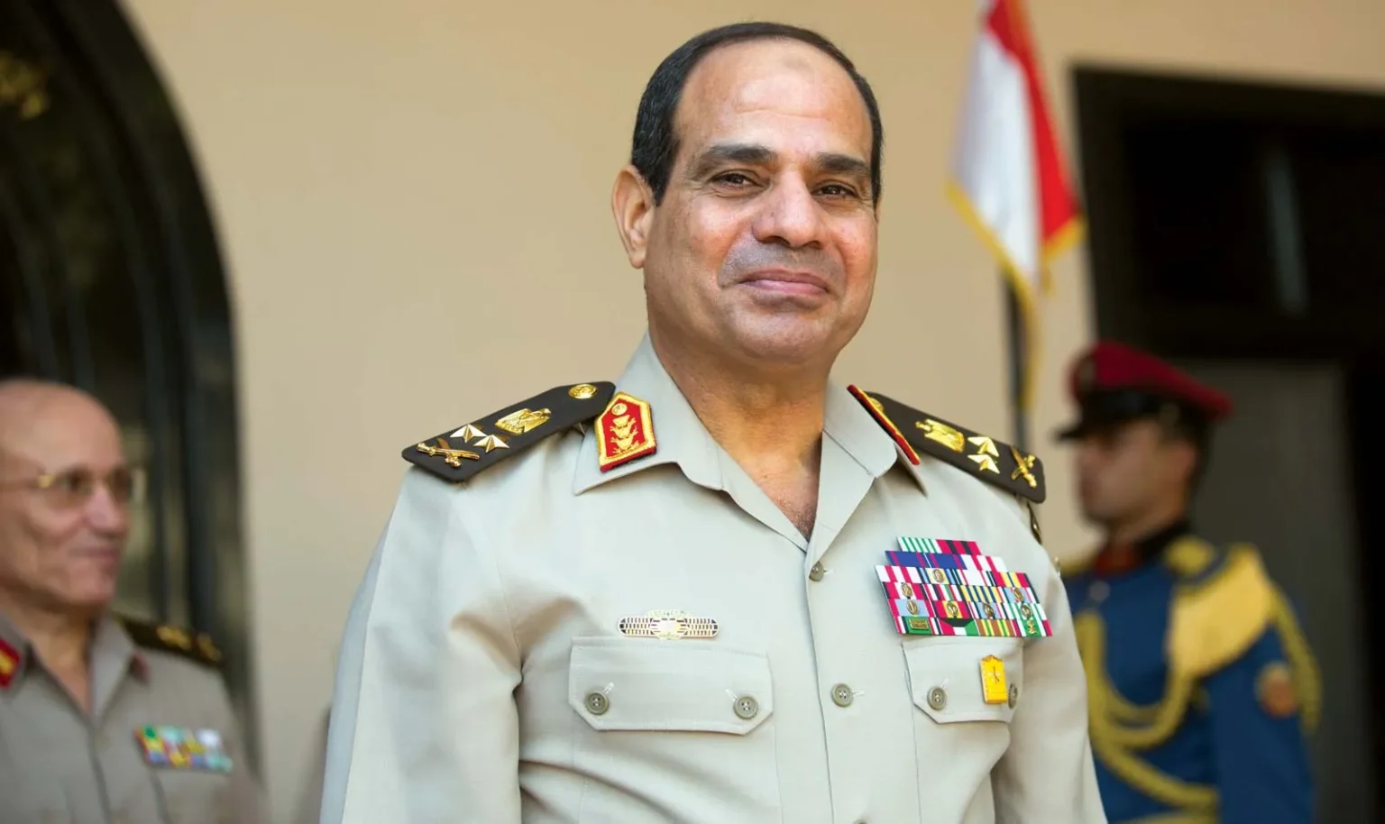 Le président égyptien, Abdel Fattah al-Sisi, s'est rendu à l'EDEX. ©Britannica