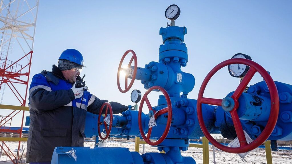 Conflit pétrolier Hongrie Ukraine 2026 Budapest menace de couper l’électricité Gasverdichterstation im Kontext des Conflit pétrolier Hongrie Ukraine.