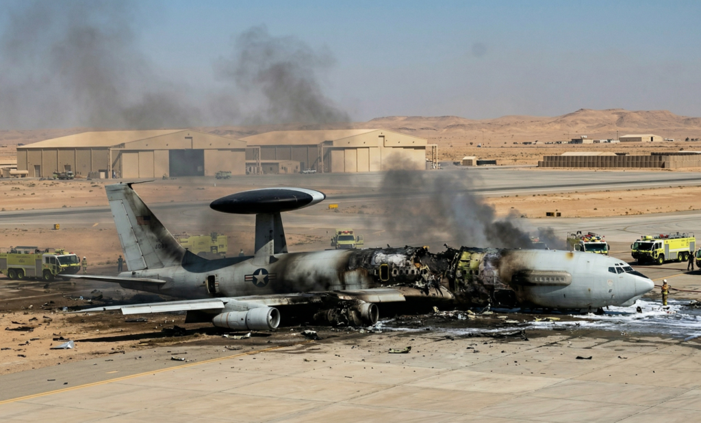 Carte illustrant Des avions américains détruits