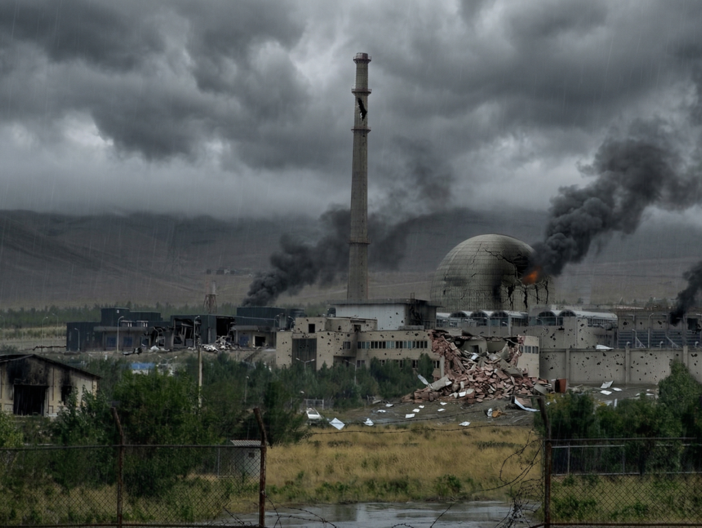 Vue aérienne du site nucléaire iranien à Téhéran