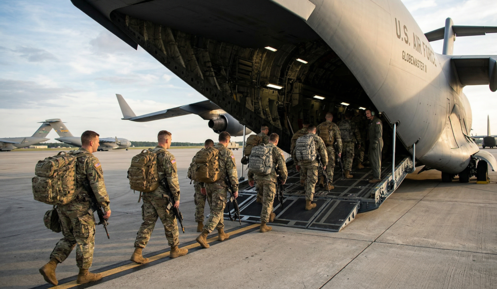Soldats lors d'une opération au sol en Iran