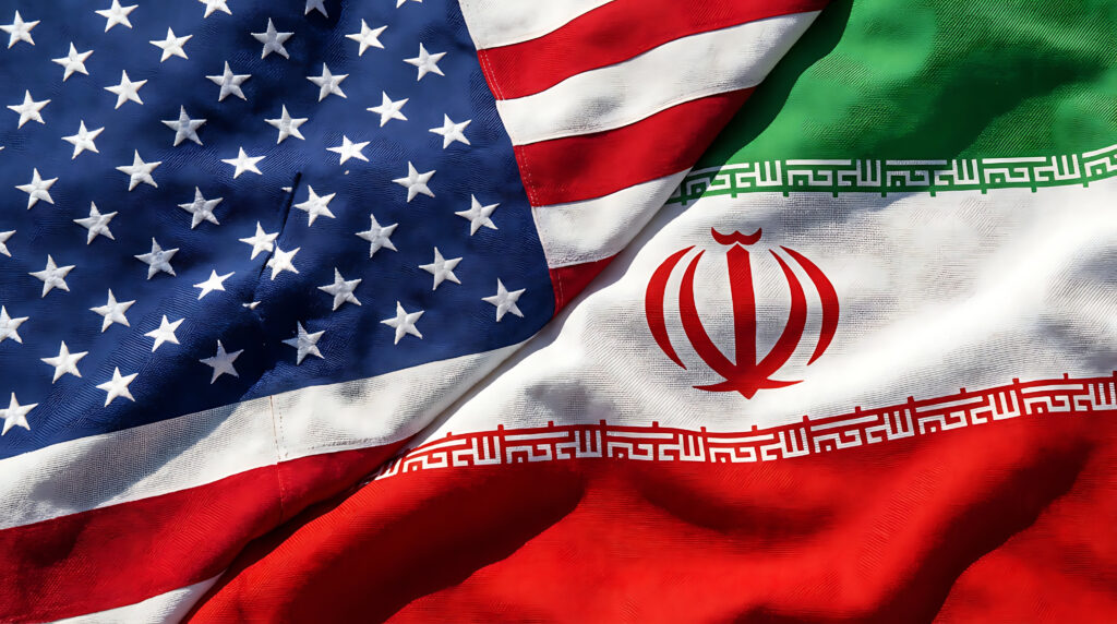 Reprise dialogue Iran États-Unis : Witkoff et Araghchi s’échangent des messages Washington 2026 Drapeaux iranien et américain illustrant la reprise dialogue Iran États-Unis