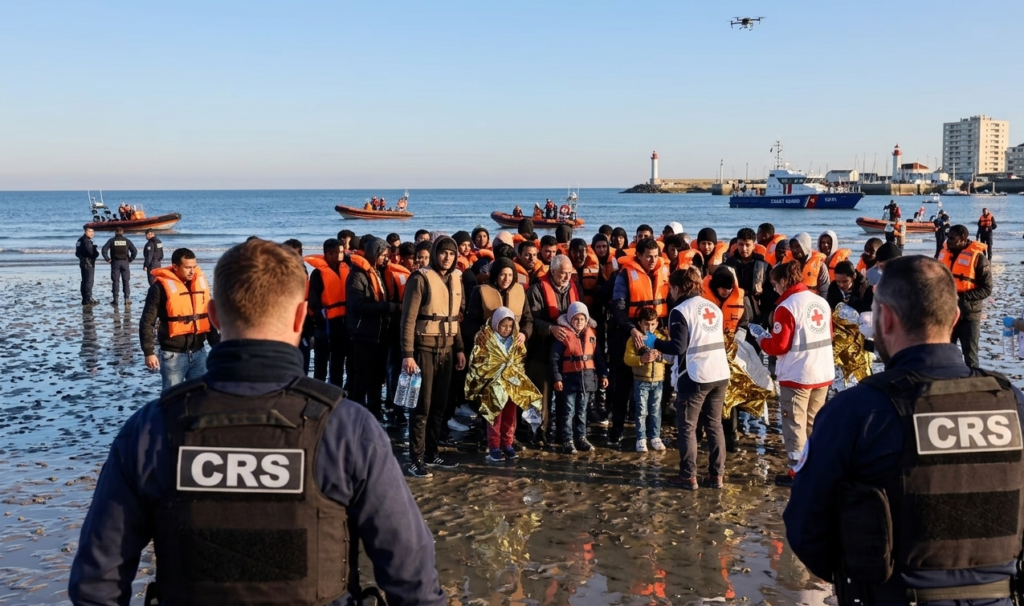 Traversée de la Manche : secours à Équihen