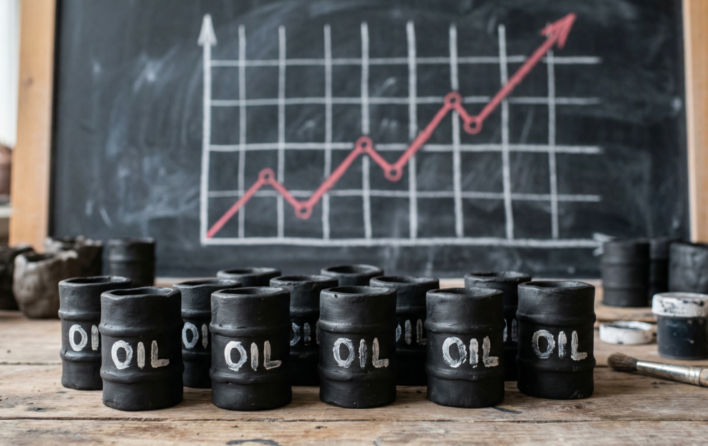 Carte illustrant la hausse des prix du pétrole au détroit d’Hormuz
