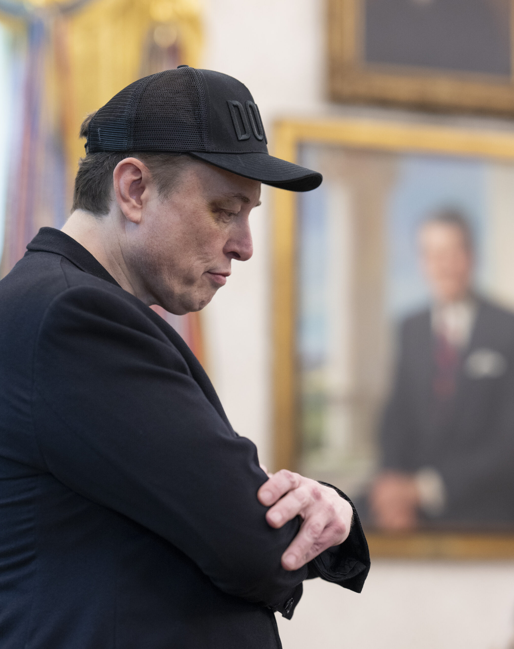 Elon Musk lors d'une Conférence de presse à la Maison Blanche en 2025. © Daniel Torok