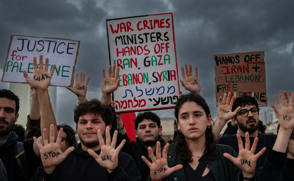 Manifestation contre la Guerre d'Iran à Tel-Aviv