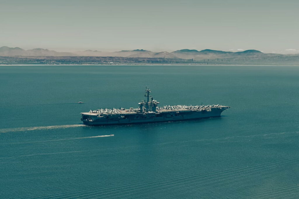 porte-avions France Libre en mer