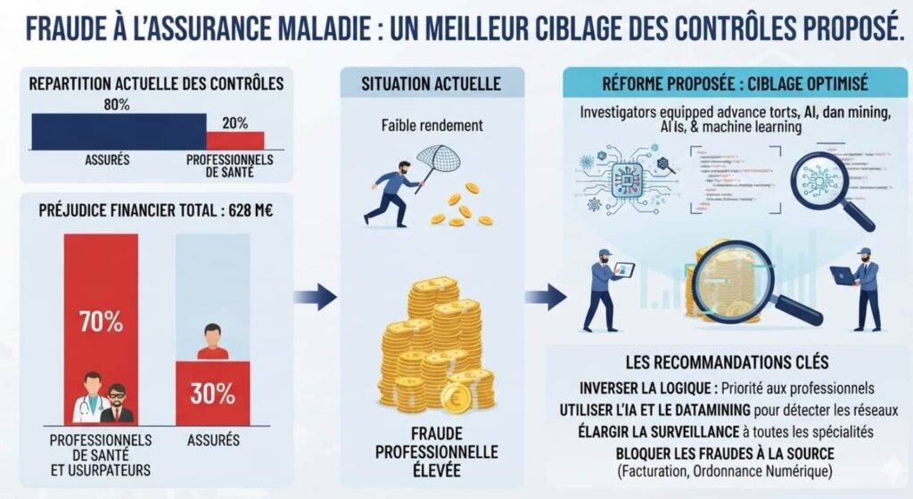 Fraude à la Sécu : 70% du préjudice vient des soignants, l’IGF veut changer de cible Agent de la CPAM analysant des facturations suspectes sur un écran d'ordinateur