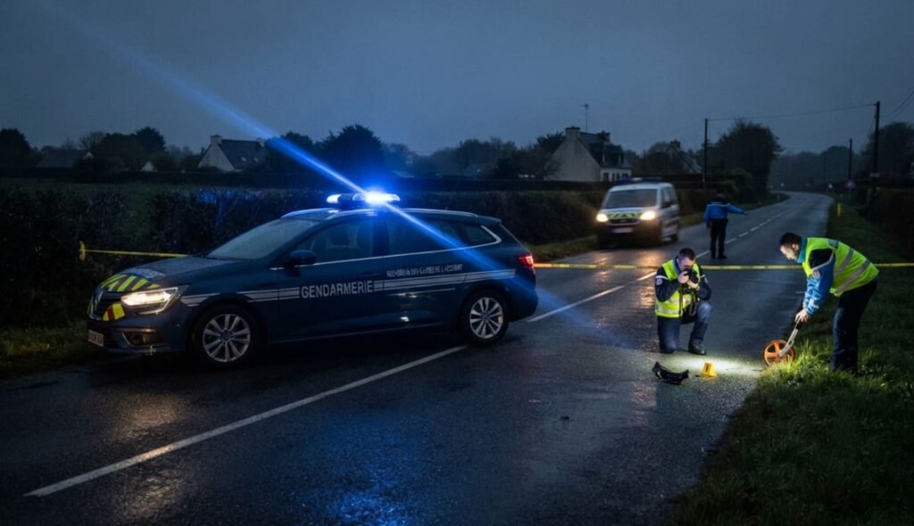 Crac’h : un jeune piéton tué à l’aube sur la RD28, le chauffard a pris la fuite Route départementale 28 en ligne droite au lieu-dit Le Granic à Crac'h
