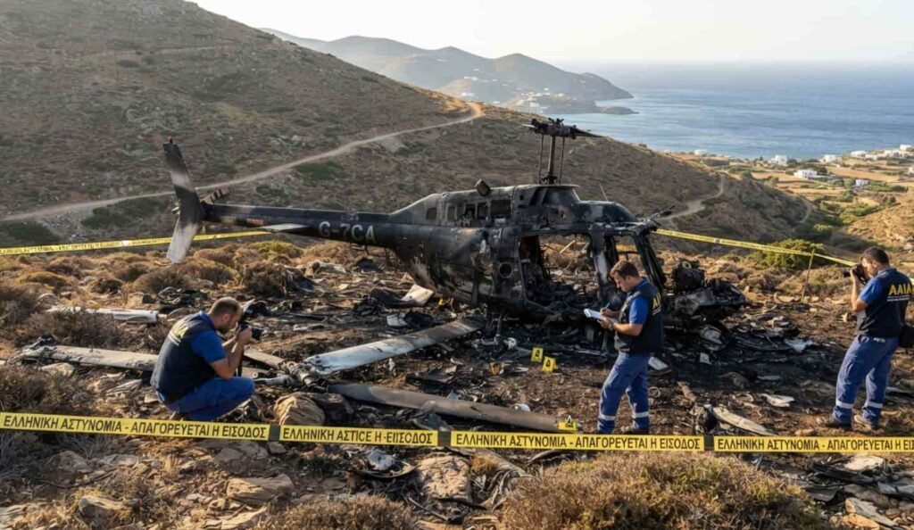 Grèce : un couple en lune de miel périt dans un crash d’hélicoptère à Sifnos FREFRD