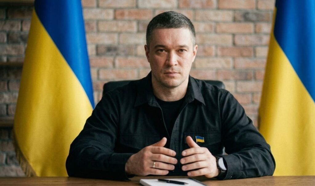 Limogé par Zelensky, Mykhaïlo Fedorov dénonce la corruption et veut des élections Mykhaïlo Fedorov, 35 ans, en pull sombre, s'adresse à la caméra dans une vidéo YouTube de près de dix minutes