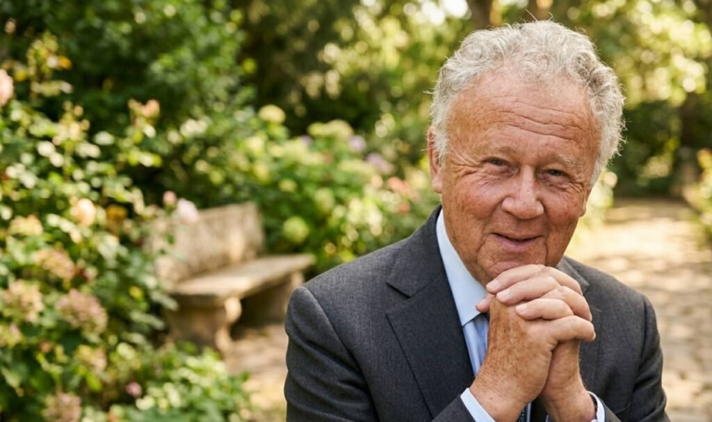 Le journaliste Philippe Bouvard, figure historique de RTL, est décédé à 96 ans Philippe Bouvard en costume devant un micro RTL, souriant