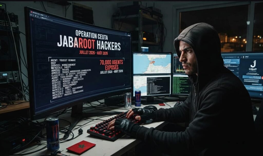 Au Maroc, les hackeurs de Jabaroot dévoilent l’identité de 70 000 agents secrets Capture d'écran Telegram montrant quatre fichiers tableurs publiés par le groupe Jabaroot
